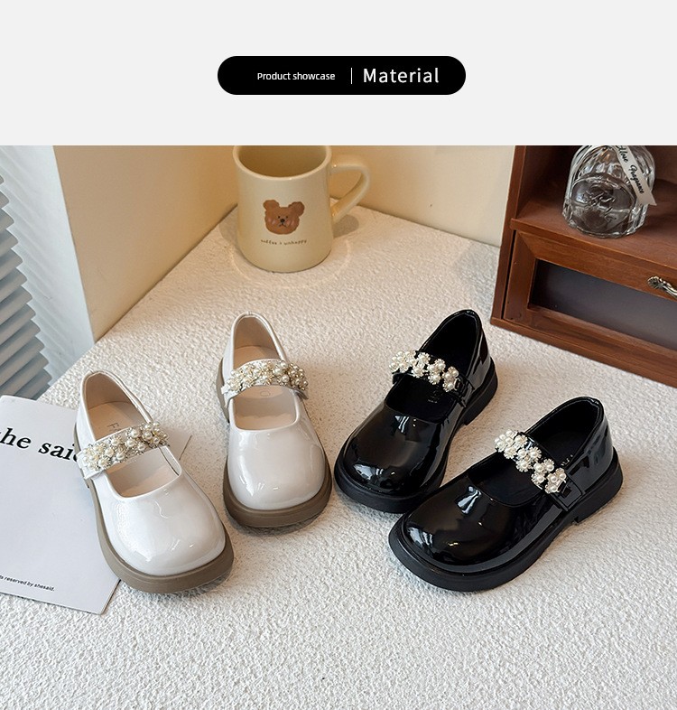 British Nu Black Leather Shoes for Girls, College Style, Soft Sole, Suitable for Skirts, British Style Princess Shoes, Children's Performance Autumn Shoes — 11