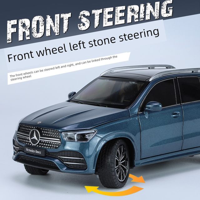 1 24 alloy large car model ornament simulation Mercedes-Benz GLE off-road SUV children's boy sound and light return vehicle