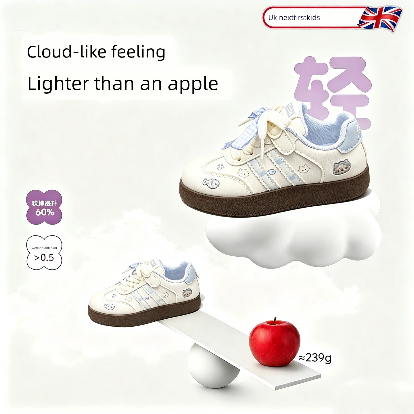 British Kidsren's Canvas Shoes for Girls 2026 New Soft-Soled Casual Versatile Sports Sneakers Autum Style Single Shoes for Girls — 3