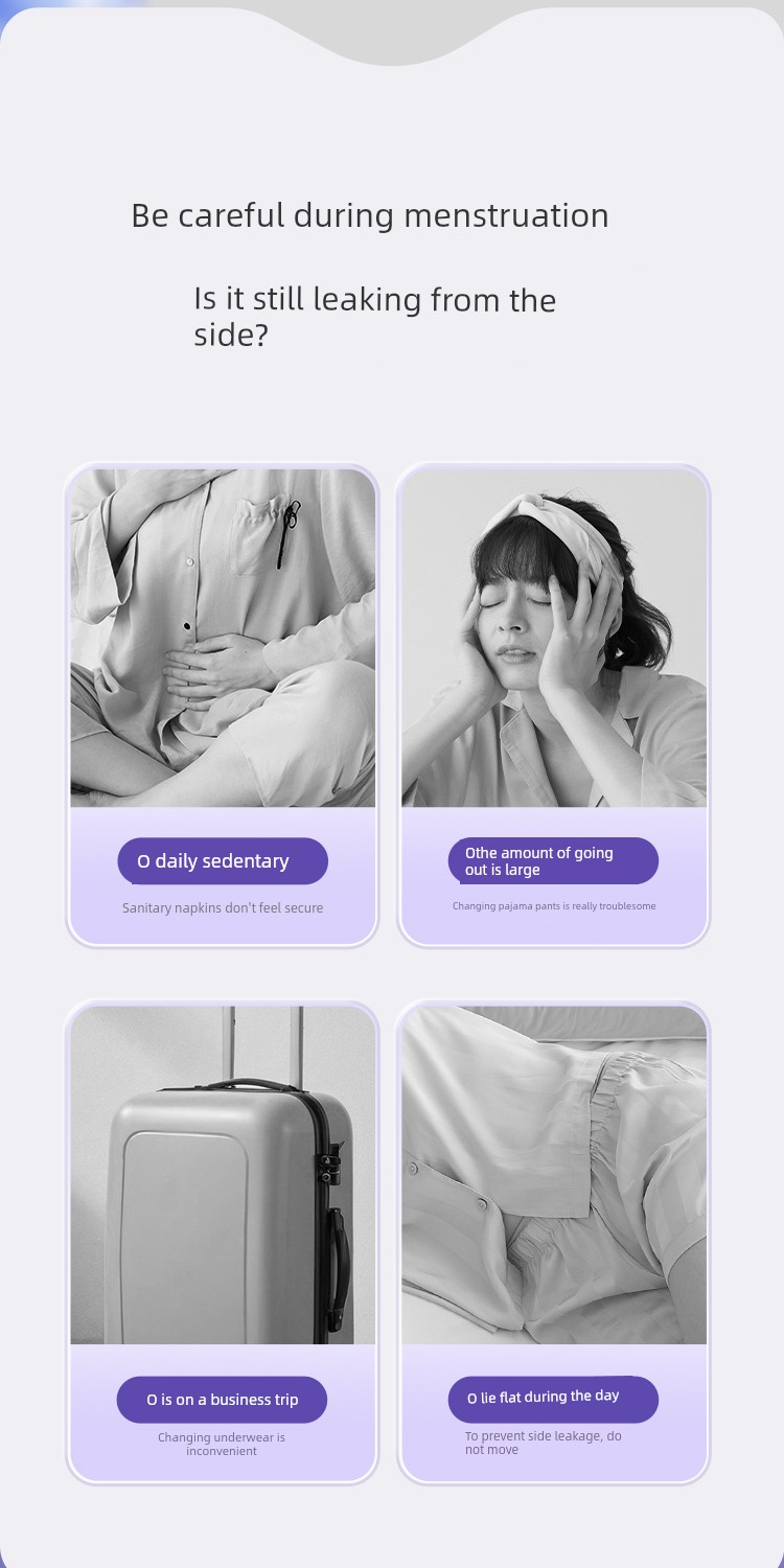 Maternity Sleep Pants Postpartum Sanitary Napkins Pull-Up Pants for Mothers Special Menstrual Pads Leak-Proof Comfort Pants for Expelling Lochia — 4