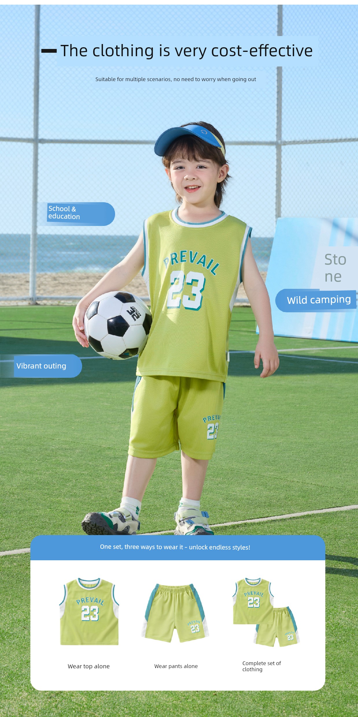 European Boys' Summer Sports Suit Vest Shorts Children's Summer Clothing Cool Quick-Dry Two-Piece Set New Children's Clothing — 12