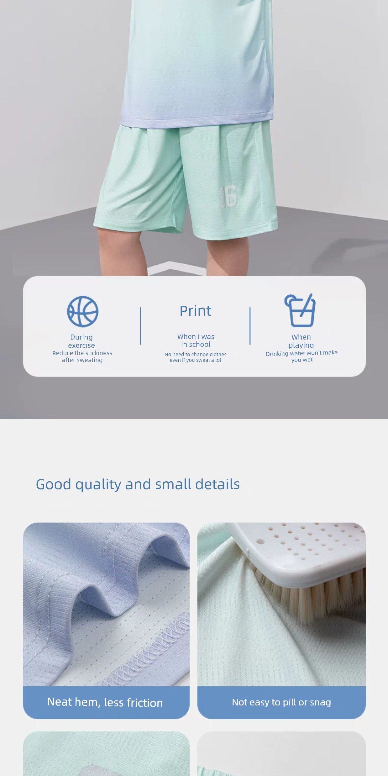 Zuoxi Children's Clothing Boys' Quick-Dry Set Children's Sports Vest and Shorts Two-Piece Mesh Summer Outfit 2026 New Trendy Style — 15