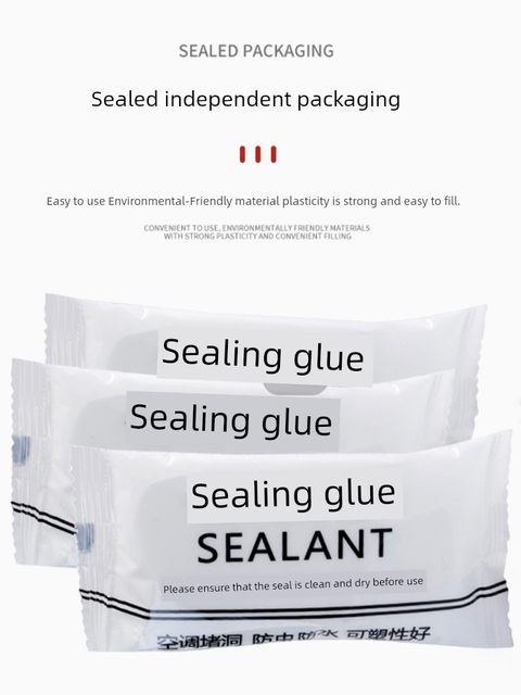 Air conditioner hole sealing mud fireproof mud sealing wall filling and sewer pipe white leak plugging mud