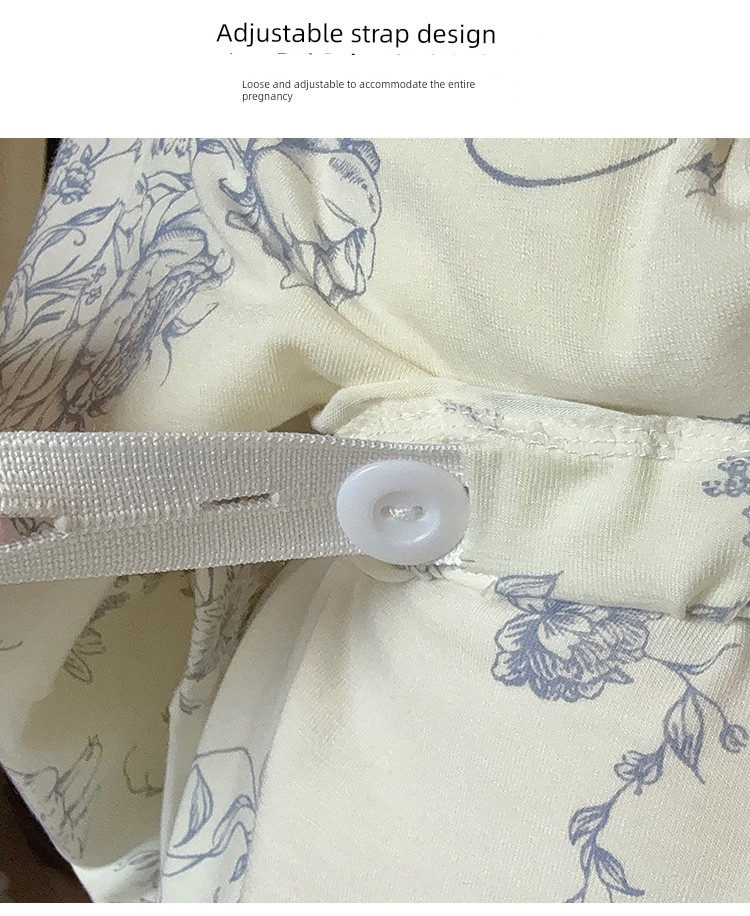 Modal Maternity Pajamas for Women, Suitable for Summer, Autumn, and Winter, September, Postpartum, Breastfeeding Period, Pure Cotton Maternity Loungewear — 11