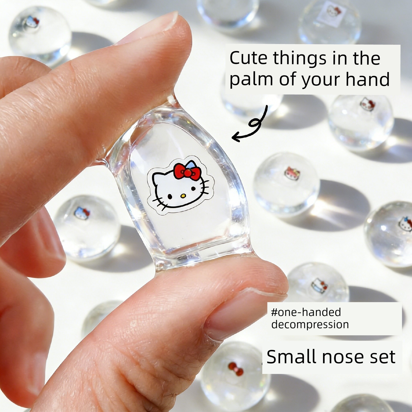 Mini Transparent DIY Squeeze Toys for Girls, Safe and Non-Toxic Stress-Relief Birthday Gift for Children