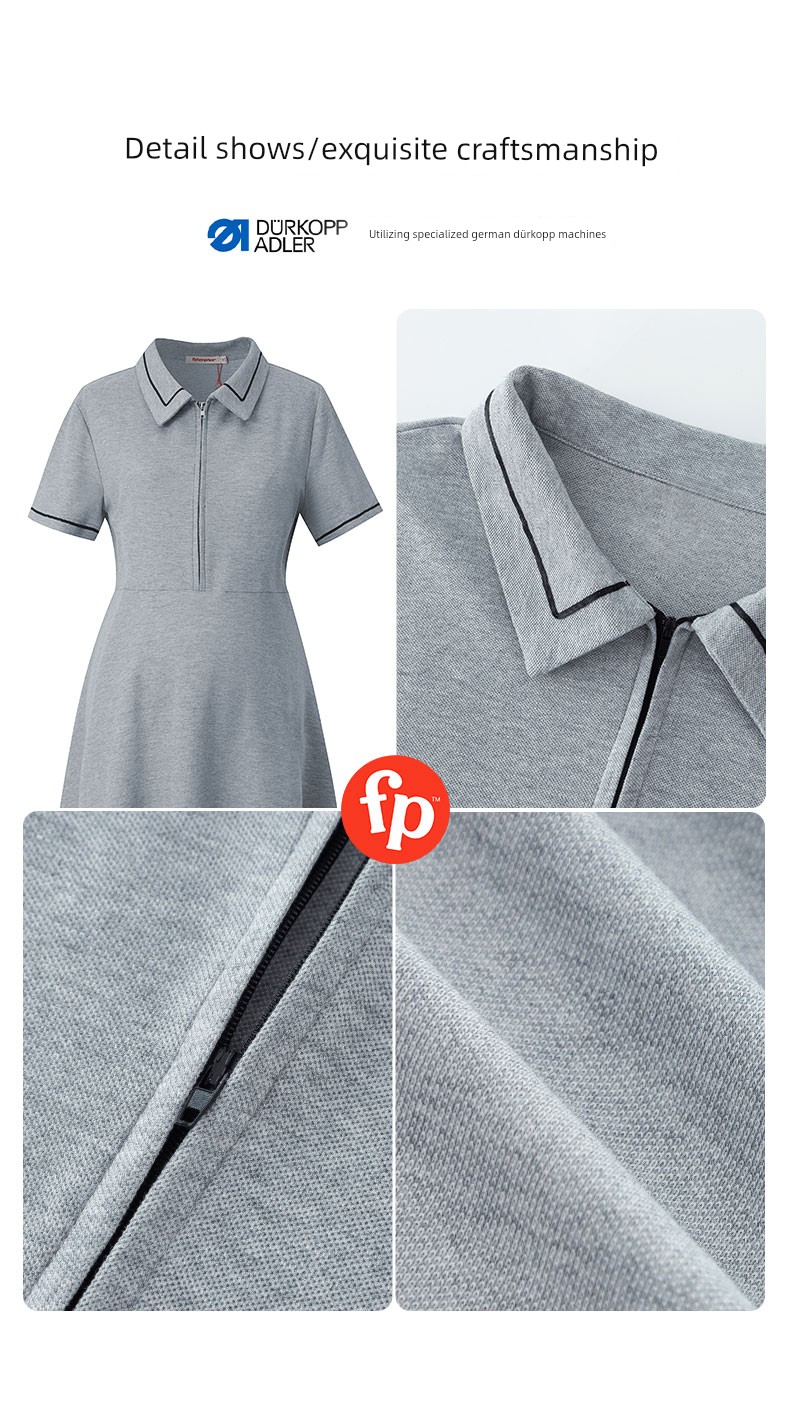 American Fisher Pregnant Women Dress Summer Plus Size Loose Polo Collar Tops Small Short Sleeve New Arrival Maternity — 28