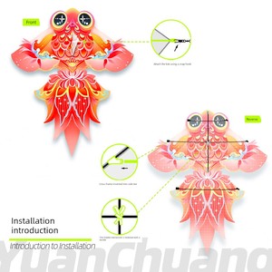 2026 New Model Weifang Goldfish Kite for Children and Adults, Large Kite That Flies Easily in Light Breeze, New Style Pr