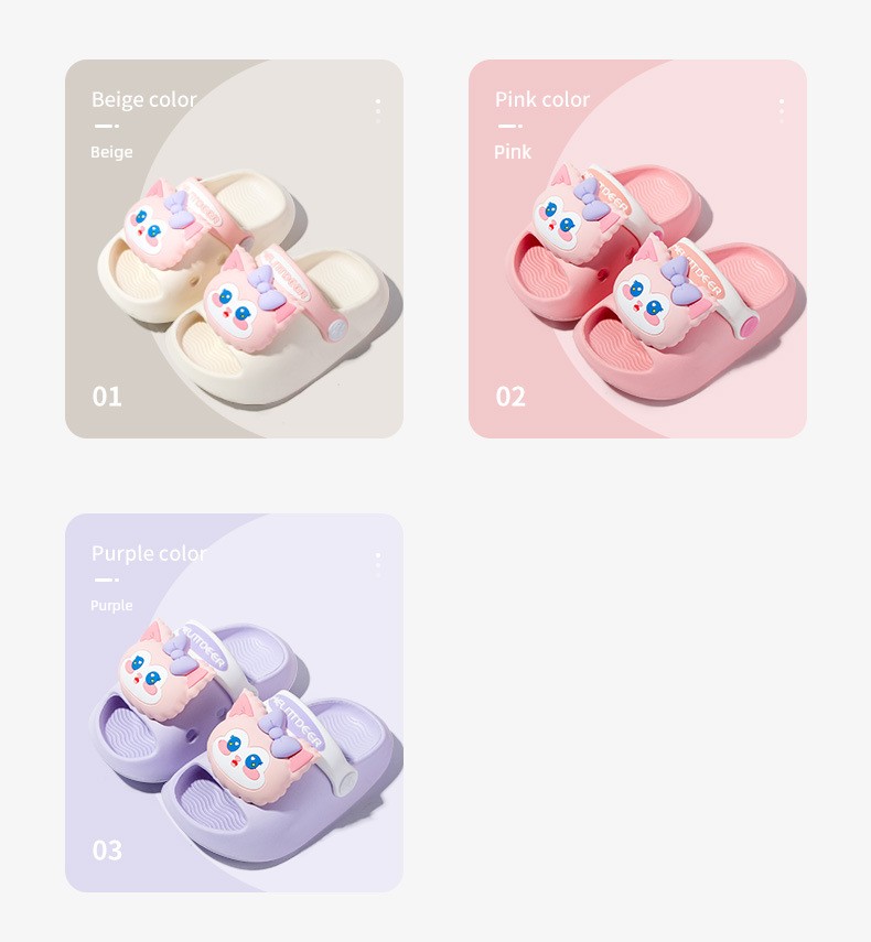 Japanese Imported Summer New Children's Slippers, Cute Cartoon Soft-Soled Indoor and Outdoor Strap-On Children's Clogs — 22