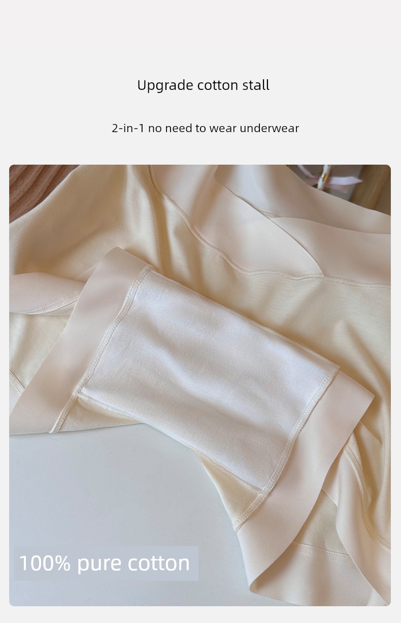Maternity Underwear Modal Safety Shorts Two-In-One for Pregnancy, Large Size Anti-Exposure Leggings for Mid to Late Pregnancy — 1