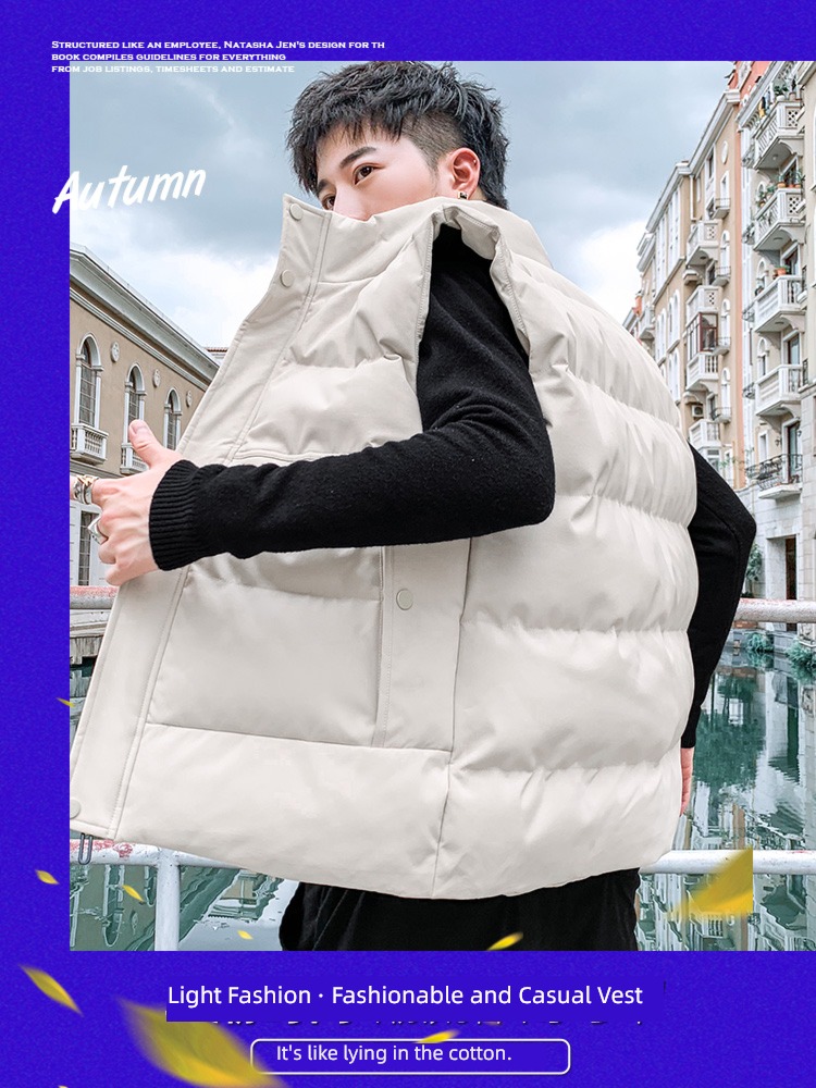 Chaopai vest waistcoat spring and autumn Wear out man Vest