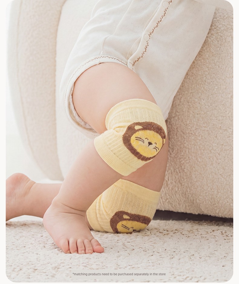 Baby Walking Anti-Fall Protector, All-Season Infant Leg Protection Gear, Knee Crawling Anti-Slip Knee Pads — 6