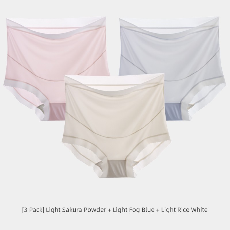High Waist Belly Support Special Cotton Crotch Ice Silk Pregnant Women's Underpants — 6