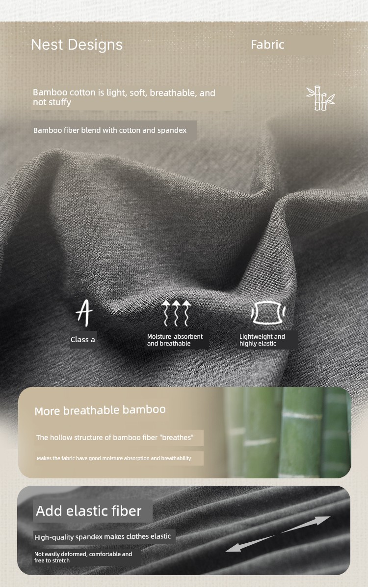 Nest Designs Bamboo Fiber Spring and Autumn T-Shirt — 3