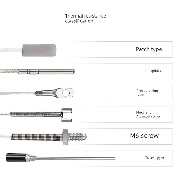 Huikong PT100 high-precision temperature sensor, three-wire probe, screw, chip type PT100 platinum thermal resistor