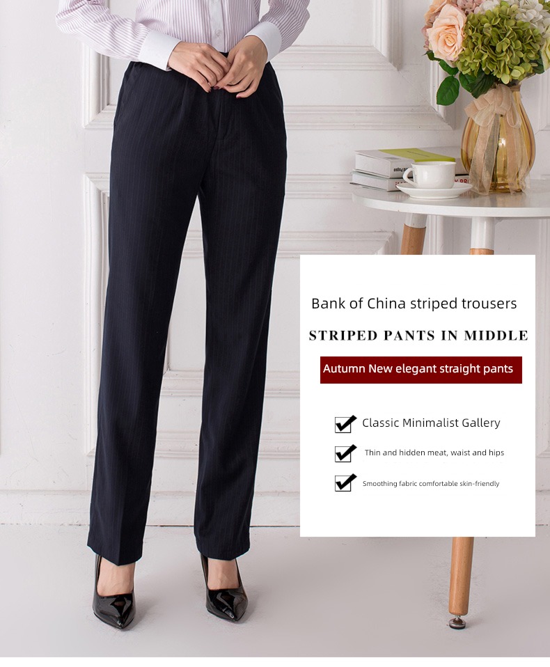 Diyilai Women Western-style trousers Bank of China work clothes