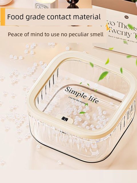 Powder puff storage box transparent dustproof desktop air cushion beauty egg press box makeup brush bucket cosmetic storage rack