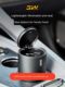 3W gentleman car trash can aviation alloy trash can with lid trash can for car multi-function storage box storage barrel