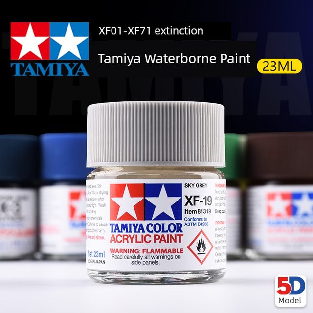 Tammamichi water-based paint XF1-XF71 matte matting series paint military model Gundam model acrylic pigment 23ml