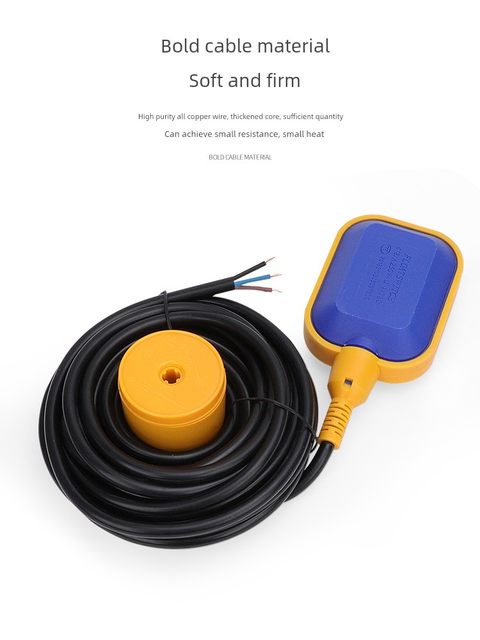 Square float switch Level switch Water level controller Level relay 2/3/5/8/10m sensor