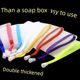 Thickened colorful ribbon facial cleanser handmade soap bubble net soap bag soap net storage face wash bath soap net bag