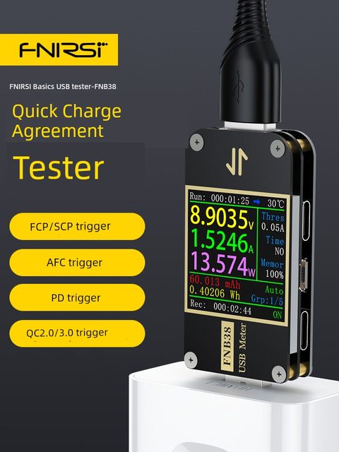 USB voltage and ammeter Capacity fast charging protocol tester QC4+PD3.0 2.0PPS and other fast charging tricks