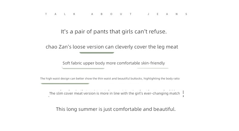 2022 The new High waist leisure time green Denim shorts