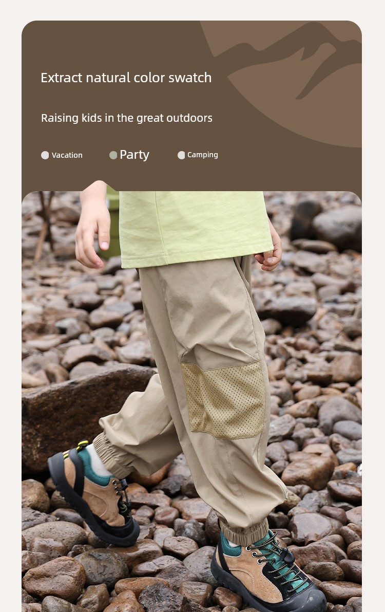 Piggy Banner Children's Cargo Pants Boys' Pants Autumn New Long Pants Big Kids Autumn Outdoor Waterproof Hiking Pants Pc — 24