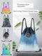 Beach wet and dry waterproof swimming bag drawstring backpack men's handbag women's fitness tying storage bag