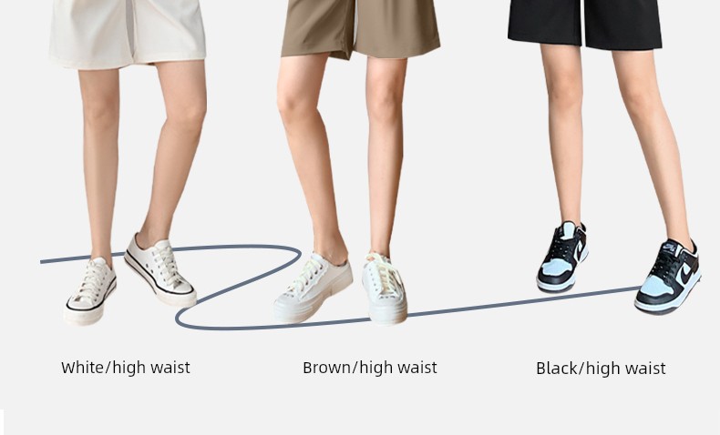 Summer Large Size Low Waist Suit Half Length Pregnant Women's Pants — 4