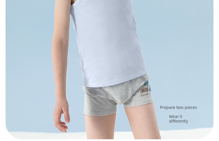 Ying Bo Lun Pure Cotton Kids Children's Summer Vest — 11