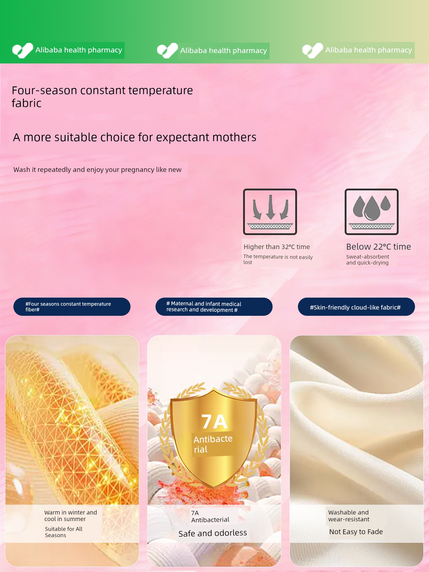 Kangbeibang Maternity Pillow, Waist-Protecting Side Sleeping Pillow, Abdominal Support, Special Sleeping Aid for Pregnant Women, U-Shaped Side Sleeping — 3