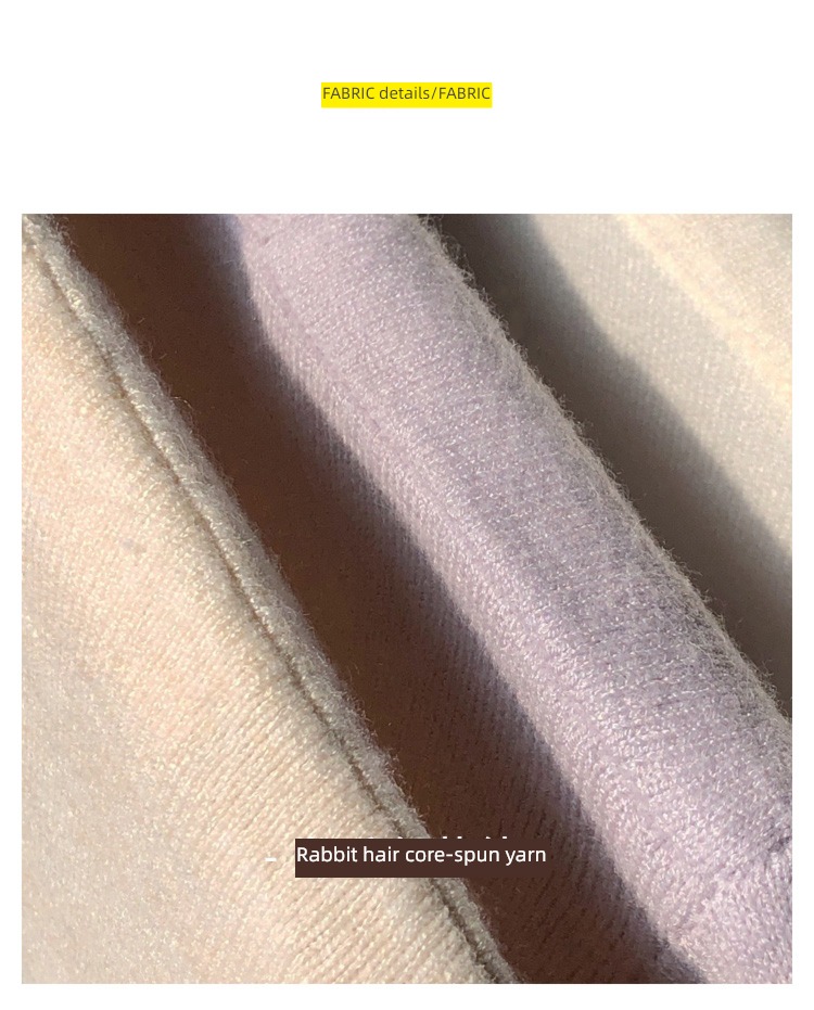High collar spring and autumn Agaric edge Versatile Self-cultivation Condom sweater