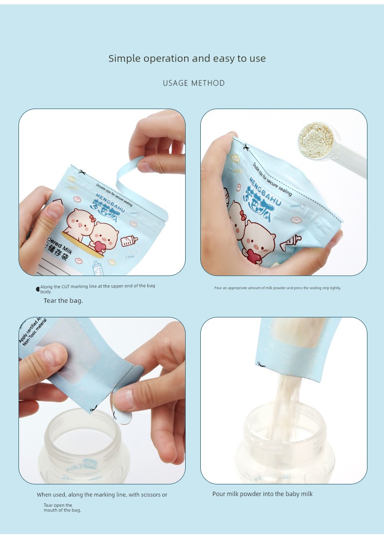 150 Pieces Disposable Portable out Milk Powder Bag — 14