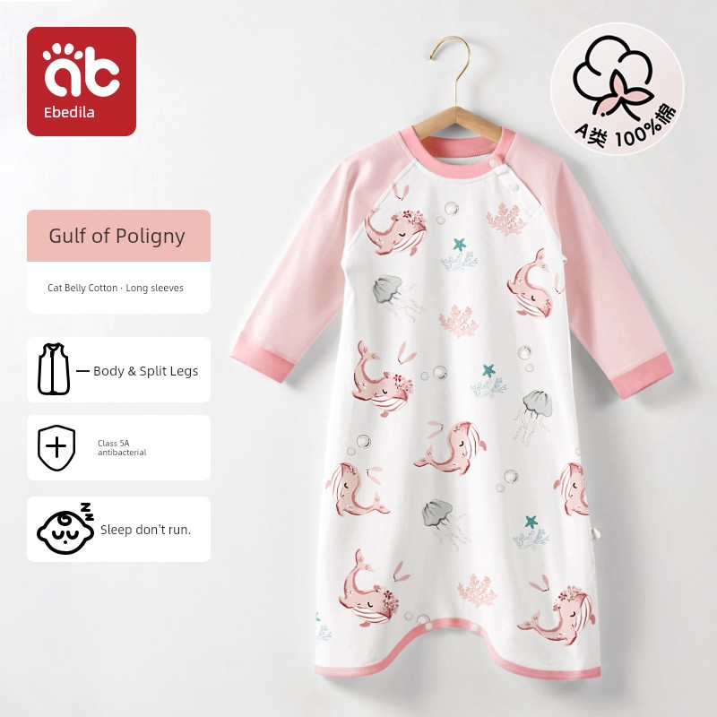 Baby Pajamas, Spring and Autumn Long-Sleeved Onesies, Toddler Boys' Nightgowns, Boys' and Girls' Nightgowns, Autumn and Winter Baby Sleeping Bags — 3