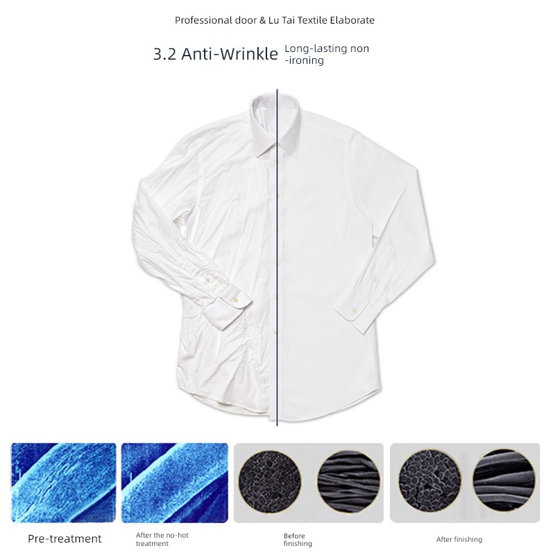 Long sleeve business affairs Inner lap occupation formal wear man shirt
