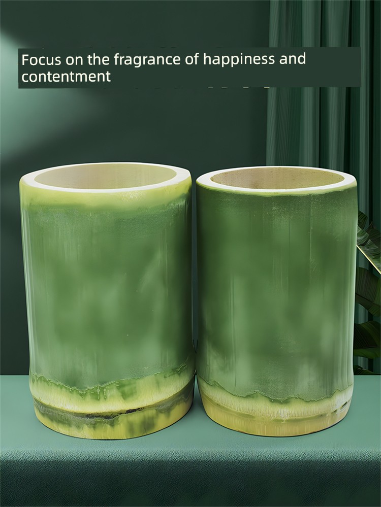 Bamboo Tube Cup Milk Tea Bamboo Tube Cup Bamboo Cup Ice Cream Fresh Bamboo Tube Cup Natural Bamboo Cup Hand-Polished