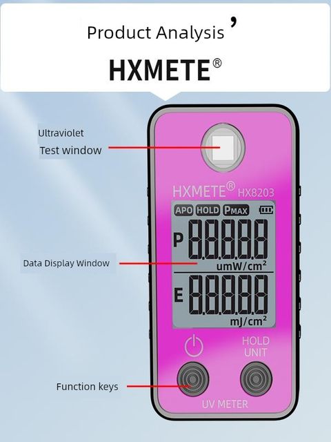 UVAUVB tester high-precision ultraviolet illumination meter sun protection pet light test data recording portable