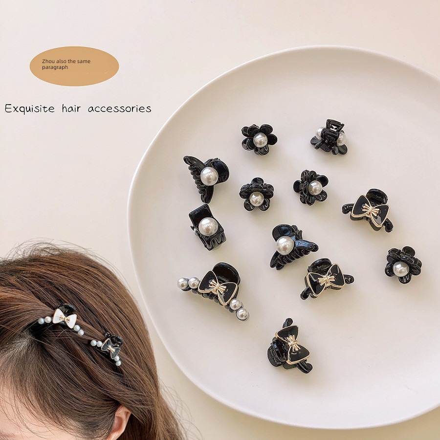 Versatile 4 A pack Small Hairpin Princess head Pearl