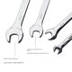 Open-end wrench double-headed wrench mirror wrench dual-purpose wrench set auto repair wrench tool 17-19