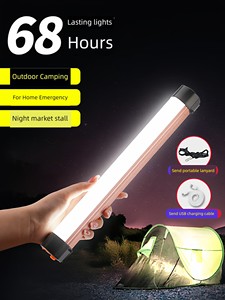 LED Lighting Magnetic Suction Movable Outdoor Stall Rechargeable Light