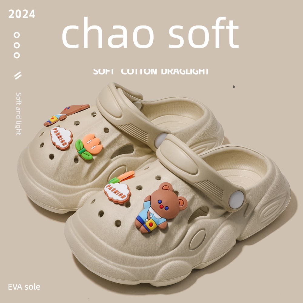 Children's Slippers Summer 2026 New Style Boys' and Girls' Baby Clogs Kids Indoor Non-Slip Parent-Child Sandals — 1
