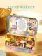Zhiqu House DIY hut box theater handmade assembly toy house mini model birthday gift women