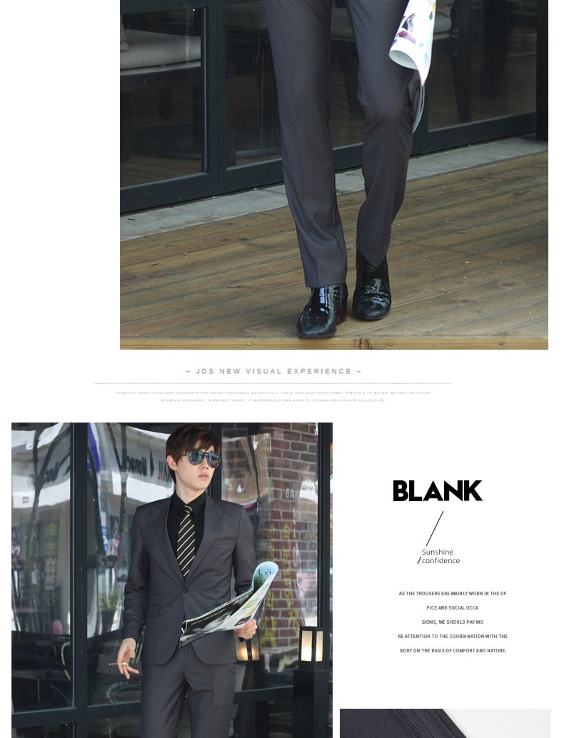 Spring and Autumn Self-cultivation leisure time occupation formal wear man Western-style trousers