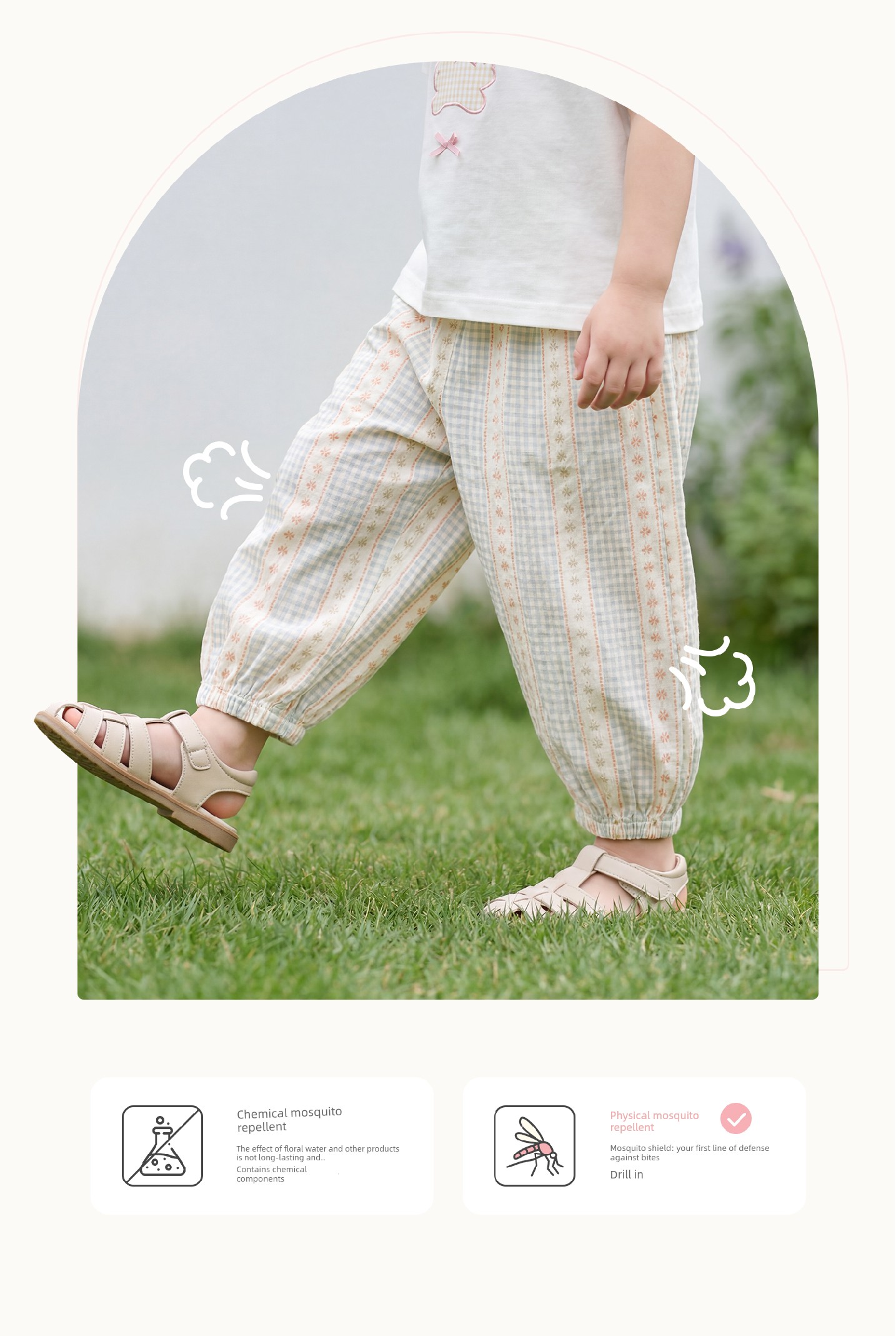 Girls' Anti-Mosquito Pants Summer 2026 New Children's Antibacterial Long Pants Spring and Autumn Thin Pants Summer Jogger Pants — 7
