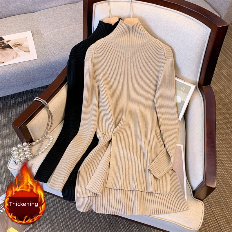 Big size Women's wear High collar Fat mm Show thin Self-cultivation Undershirt