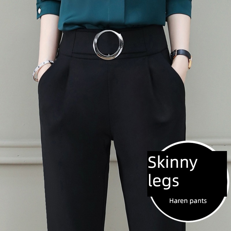 easy Straight cylinder suit Little feet leisure time radish trousers