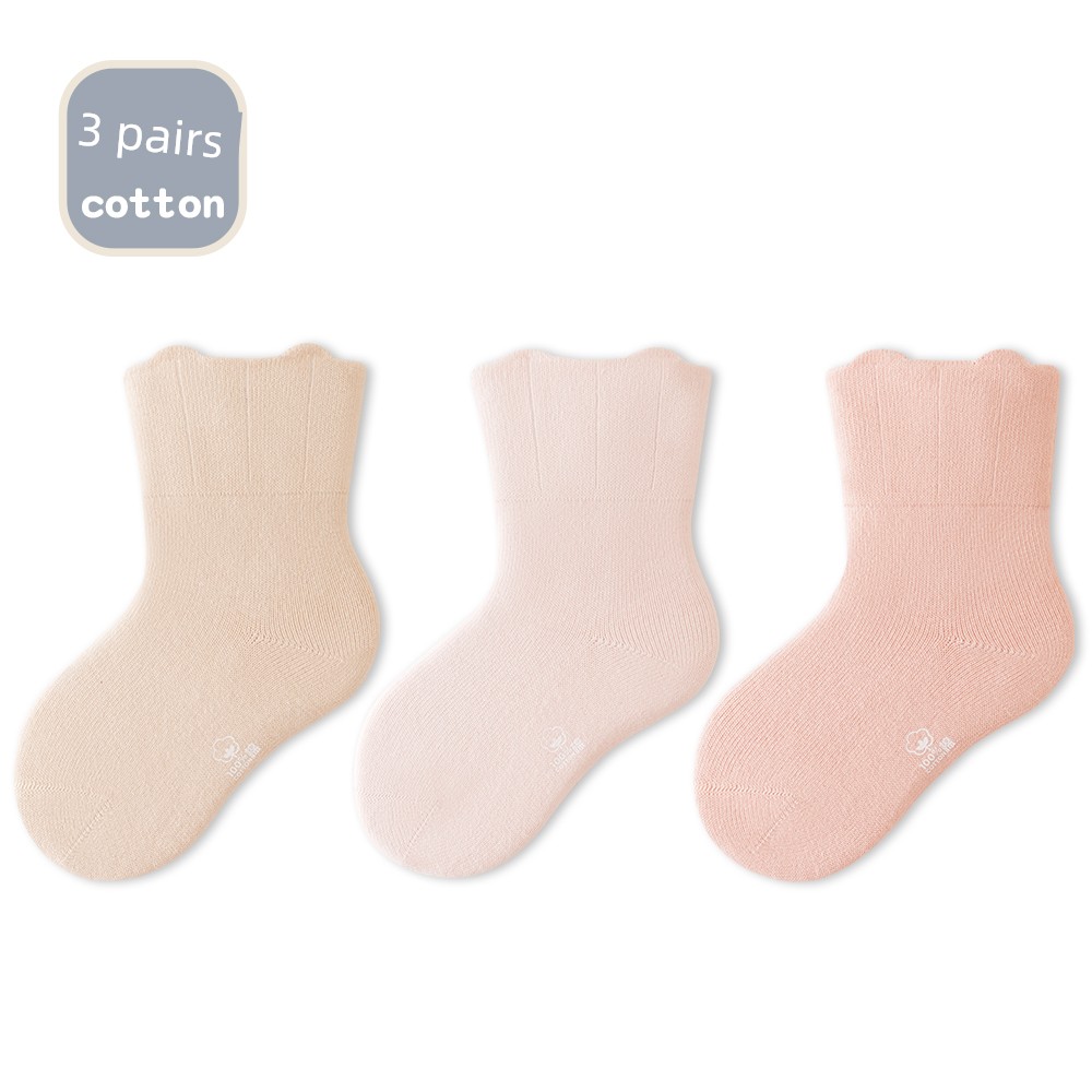 Jq Jingqi Baby Socks Spring and Autumn Newborn Seamless Mid-Tube Socks for Chubby Babies That Don'T Constrict the Legs Infant Socks Children's Cotton Socks — 2