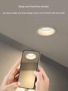 Foshan Lighting Downlight Embedded For Home 75mm Hole Lamp Living Room Anti-Glare Downlight without Main Lamp Spotlight 