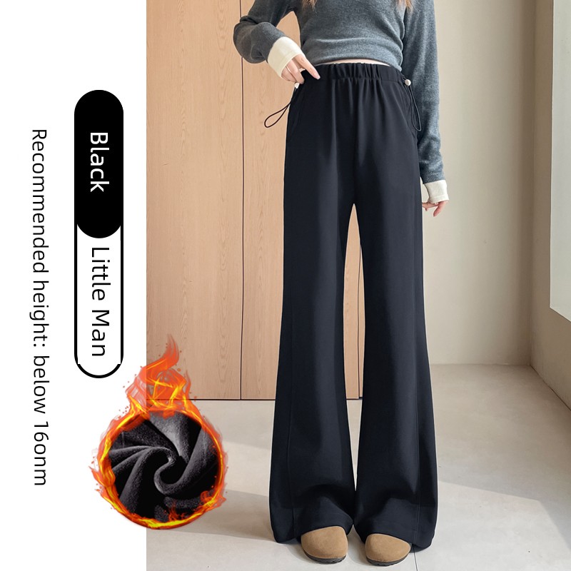 Maternity Pants for Autumn and Spring, Thin Style for Outerwear, Non-Tight on the Belly, Petite Size, Suit-Style Flared Pants, Narrow Version, Slightly — 4