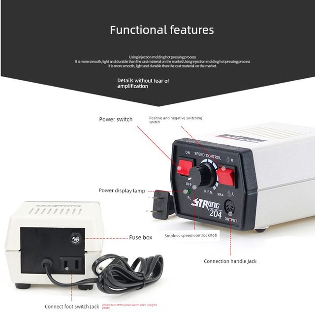 Shixin 204 dental machine engraving machine small electric jade jade dental grinder kernel carving wood carving jade carving tools